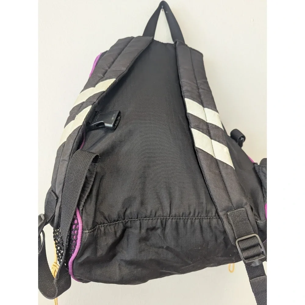 Vintage Lands' End Backpack Purple Black 1990s Hiking Daypack Y2K